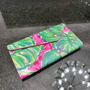 Lilly Pulitzer Painted Palms Folding Sunglasses Case
